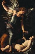 Giovanni Baglione The Divine Eros Defeats the Earthly Eros oil